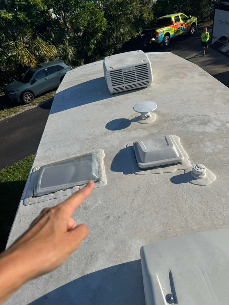 Rubber Roof Resealing Kissimmee at a Kissimmee campground near Fort Wilderness